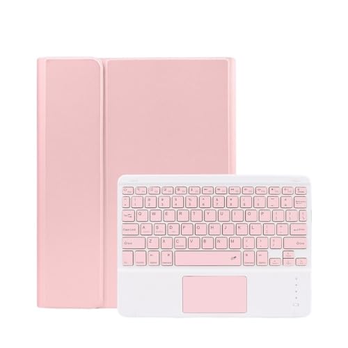 Funda con teclado táctil para Samsung Galaxy Tab S9 S8 S7 rosa de 11 pulgadas