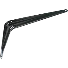 Hampton 5294202 8 x 10 in. & 100 lbs 18 Gauge Black Steel Shelf Support - Pack of 10