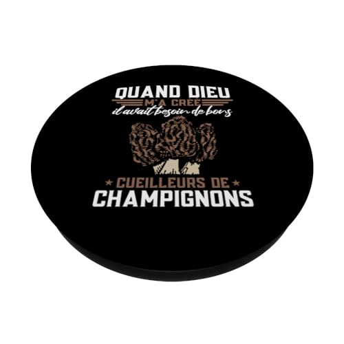 Humour Cueilleur Morilles PopSockets PopGrip Interchangeable – vue 2