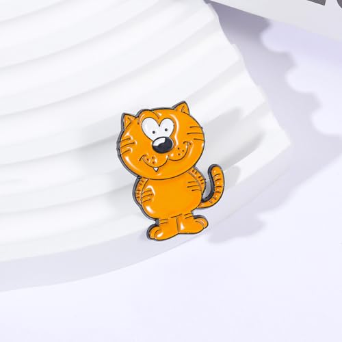 Image of Cute Enamel Pins Cartoon Lapel Pin Brooch Badge for Backpack Jackets Funny Tiger Pins for Gift Anime Enamel Pin for Clothing Hat Decoration