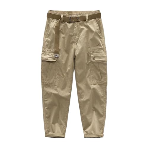 Pantalon baggy décontracté homme multi-poches en coton ample pour éviter l'inconfort
