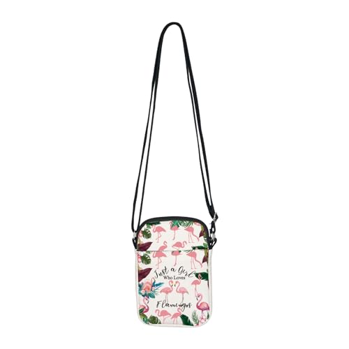 BNQL Flamingo Crossbody Bag - Canvas Cell Phone Purse for Flamingo Lovers3