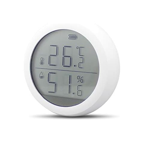 Benexmart Tuya Zigbee Temperature and Humidity Sensor with LCD Screen Display Works With Amazon Google Home Assistant Cover