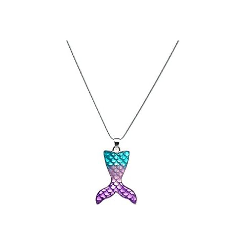 Vinjewelry Mermaid Tail Teen Girls Pendant Necklace Cover