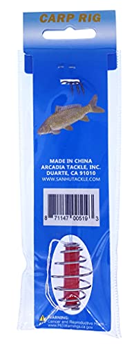 8 Packs Carp Rigs With Fishing Spring Feeder, Fishing Hook Rig, Coarse Bait Fishing Tackle #TOP3