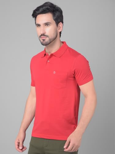 Image of Dollar Mens Cotton Casual Solid Polo Tshirt (Pack of 1)