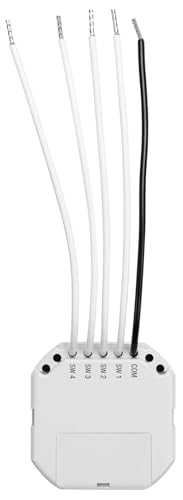 Satel BE WAVE Contrôleur Smart Switch ATX-200 Smart Home Interface de contact encastrée – 4 voies, portée sans fil jusqu'à 1300 m