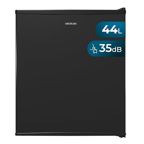 Cecotec Nevera Mini Bar Termoeléctrica de 44L Bolero CoolMarket BC SD 47 Black. 51,5cm de Alto y 43 de Ancho, Bajo Consumo, Bandeja de Vidrio, Control Mecánico, Luz LED Interior, Termostato Manual