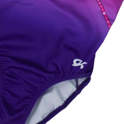 GK Glitz & Glam Gymnastics Leotard for Girls with Matching Scrunchie