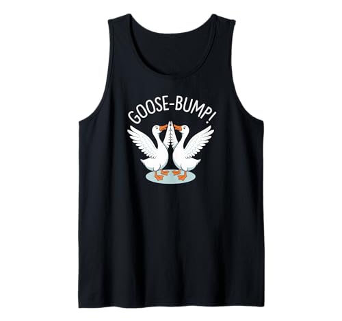 Funny Geese Fist Bump Goose Bumps Goosebumps Pun Camiseta sin Mangas