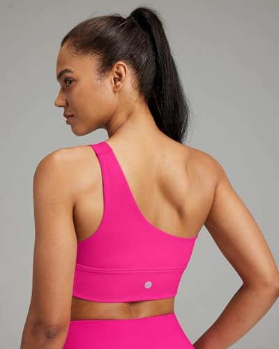 Image of Queenie Ke Womens One Shoulder Sports Bra Left Side Strap Yoga Bras Gym Training Workout Crop Tops