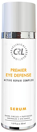 Premier Eye Defense Serum (1.0 fl oz/ 30 ml) â€“ Eye Serum Organic Help Remove Wrinkles, Eye Bags - Eye Cream for Dark Circles and Puffiness - Brightening Eye Cream Moisturizer