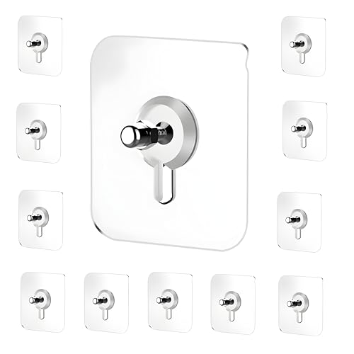 JIALTO 10 PCS Heavy Duty Strong Nail Hooks for Wall Without Drill...