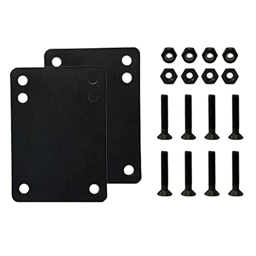 RNXRZANK Skateboard Truck Screws for Longboard Mounting with 2 Pad Accessories, 1.5 inch