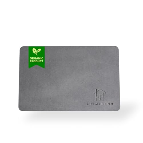 Heimtrend Schnelltrocknende Matte aus Diatomeenerde (Kieselgur, Stein) – rutschfest, Antibakteriell, Wasserabsorbierend, Pflegeleicht | Badezimmer, Küche, Pflanzen – Wähle Deine Größe! (40 x 30 cm)