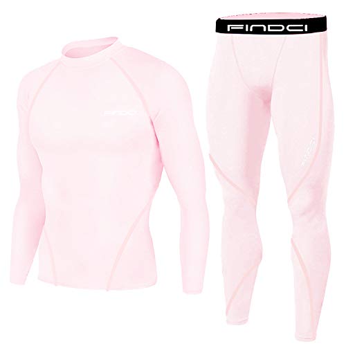 1Bests Ensemble de sport de course à pied + pantalon de compression à manches longues à séchage rapide Survêtement de gymnastique de yoga - Rouge - Taille M Cover