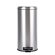 Amazon Basics Кръгла кофа за боклук с педали,...