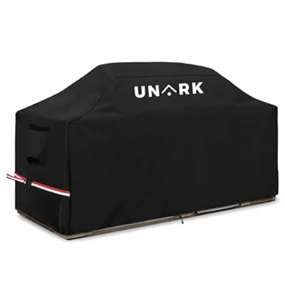 UNARK 98 Inch Extra Large Grill Cover Kitchen Island Cover Large Island Grill Cover for Outdoor Grill Outdoor Kitchen Cover Heavy Duty Waterproof 98" L x 42" W x 48" H, Black
