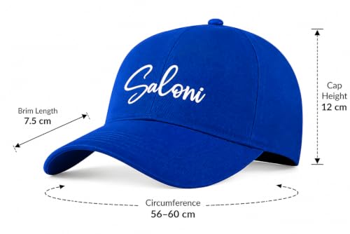 Image of AICA Personalised Name Cotton Cap for Men & Women � Black, Free Size | Gifts for Men & Women