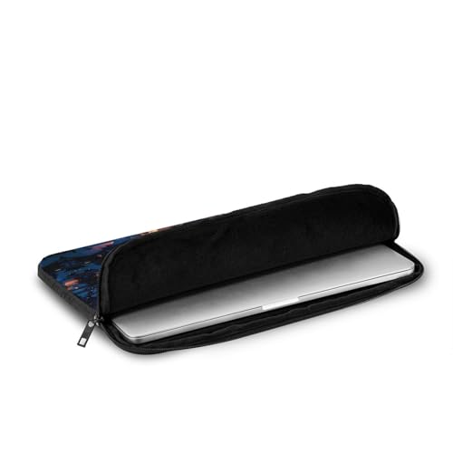Funda para portátil de 12 pulgadas con impresión nocturna nevada miniatura 6