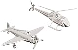 GODINGER SILVER ART Airplane/Chopper Salt and Pepper Set