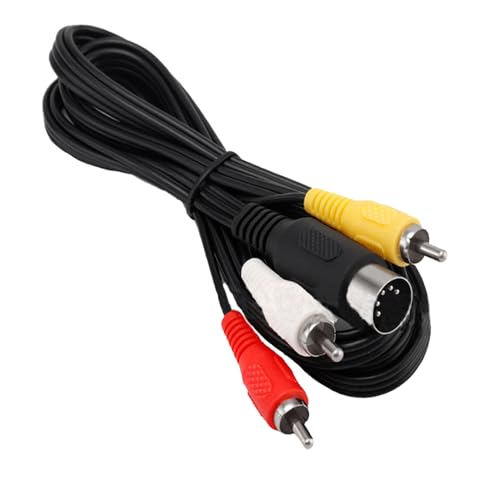Image of 1.8M /5.9FT AV Audio Video Composite TV Cable Compatible for Genesis 1 /Mega Drive 1