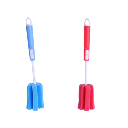 Gogogmee 3pcs Glass Washing Brush Household Cleaner Bottle Cleaning Scrubber Water Brush Bottles Cleaner Bottle Cleaner Sponge Material Bottle Brush Cleaner Water Bottle Brush