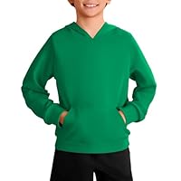 Haloumoning Boys Fashion Hoodies Kids Long Sleeve Hooded Sweatshirts with Kangaroo Pocket 5-14 Years Green