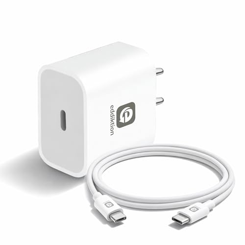 Image of Original iPhone Charger 20W PD Type C I BIS Certified Safe Charging | Type C to C Cable | for iPhone 17 /17 Air /17 Pro /17 Pro Max,16 /16 Plus /Pro /Pro Max,15 /14 /13 /12 /11 | PD 3.0 Fast Charging Adaptor