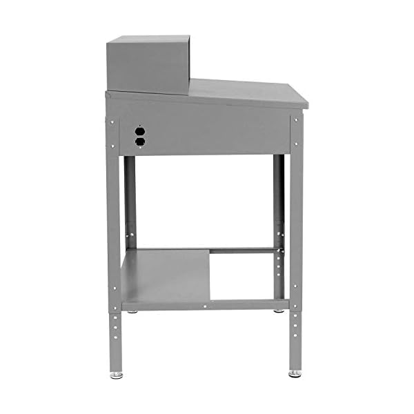 Global-Industrial-Shop-Desk-34-12W-x-30-D-x-38-to-42-12H-with-Pigeonhole-Compartments-Gray Global-Industrial-Shop-Desk-34-12W-x-30-D-x-38-to-42-12H-with-Pigeonhole-Compartments-Gray