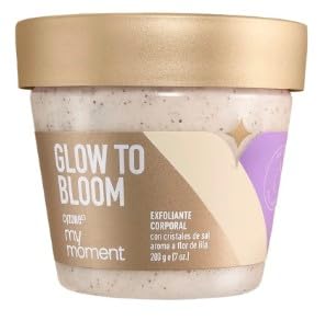 My Moment Glow to bloom Body scrub with salt crystals and lilac flower scent 200 g / 7 oz.