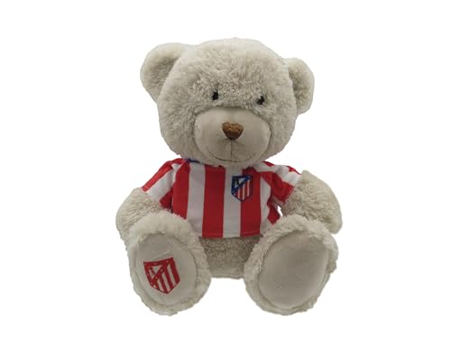 CYPBRANDS Atlético de Madrid, Peluche, Osito, Muñeco, Camiseta Atlético de Madrid, Color Marrón, Producto Oficial