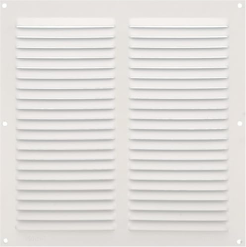 Amig - Griglia Quadrata in Alluminio | Griglie di Ventilazione per Sfiato d'Aria | Ideale per Soffitto Cucina e Bagno | Misure: 250 X 250 MM | Colore: Bianco