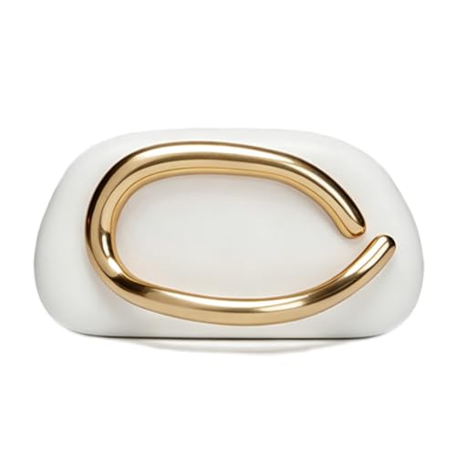 Image of Acrylic Clutch Purse for Women Classic Round Acrylic Evening Handbag Vintage Metal Handlebars Bag for Wedding Party Prom