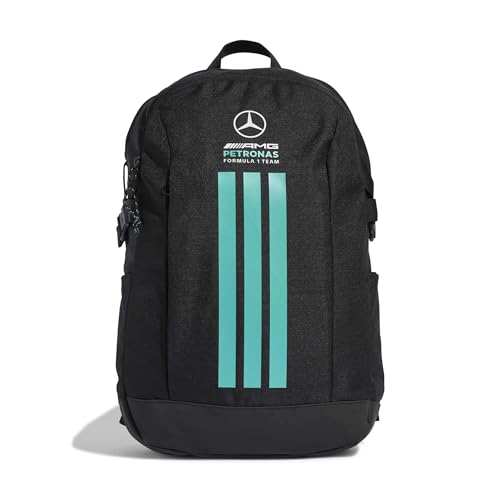 Image of adidas Unisex-Adults MERCEDES - AMG PETRONAS FORMULA 1 DNA 3 STRIPES BACKPACK, Black, One Size