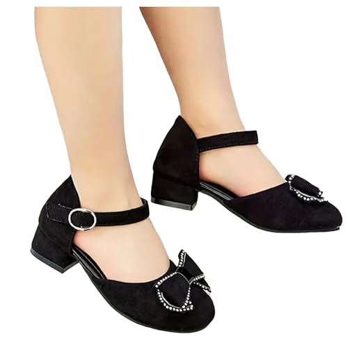 IWIHMIV Dress up Shoes Girl Mary Jane Bright Shoes Comfortable Thick Soled Princess Flower Wedding Birthday Party Dress4