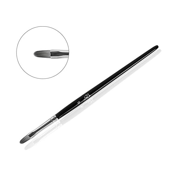 Gel Pinsel Katzenzunge Fullcover Größe Gr 6 oval für Nägel Gel Farbgel Nailart Gelnägel Nageldesign Nail Design – Bild 6