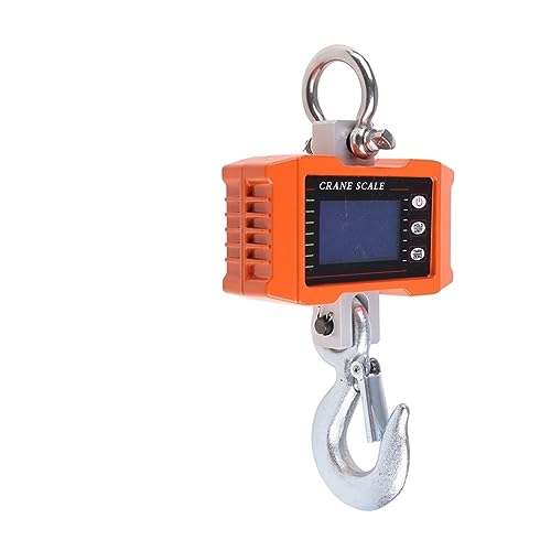 SGeneE Portable Digital Crane Scale Crane Scale Heavy Duty Scale Digital Industrial for Smart High Accuracy Electron Dropship for Garage Farm Hunting Fishing Etc (97QC9FF1016951T 1)