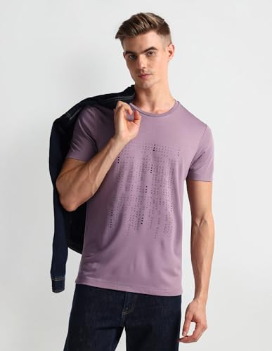 Image of Arrow Men's Solid Regular Fit T-Shirt
