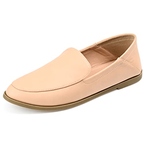 Image of Journee Womens Corinne Tru Comfort Foam Wide Width Slip On Almond Toe Loafer Flats