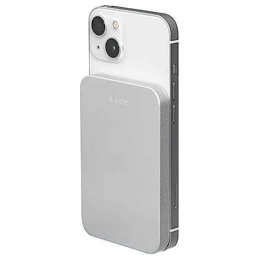 Carregador Power Bank Portátil Magsafe USB-C 5000 Mah Prata 15W Com Cabo USB-C 25CM