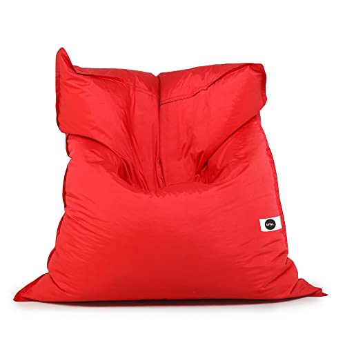 Image of Amazon Brand - Umi. All Weather /Outdoor Bed Bean Bag /Giant Lounger Bean Bag Cover (Without Beans) Red, Size- XXXL