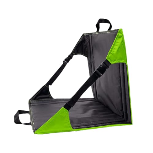 Uonguon Silla de camping plegable, asiento portátil para festivales, almohadilla de asiento impermeable, cojín de respaldo ligero, ideal para camping, senderismo, picnic, playa y actividades al aire