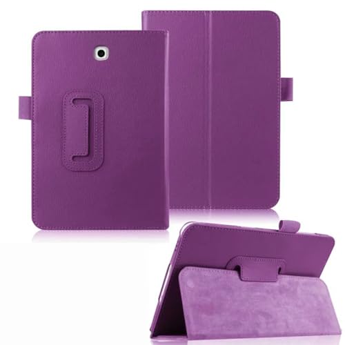 SZLONKOU Tablet Cover for Samsung Galaxy Tab S2 8.0 SM-T710 T715 T713 T719(2015 Release),Ultra Slim Folio Stand Lightweight Leather Case for Samsung Galaxy Tab S2 8' T710 T715C (PU-Purple)