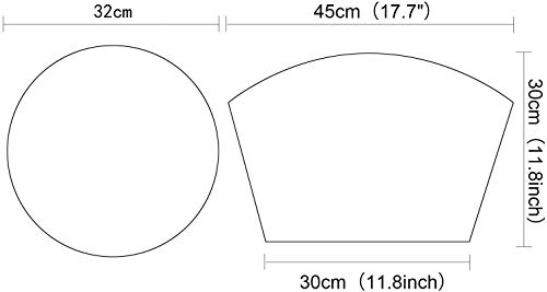 Shacos Round Table Placemats Set Of 5 Wedge Shaped Place Mat With Round Centerpiece Mat Heat Resistant Table Mats Washable  thumb #4