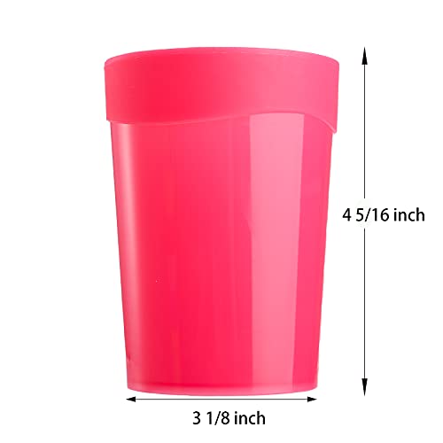 Bekith 18 Pezzi Bicchieri di plastica Colorati