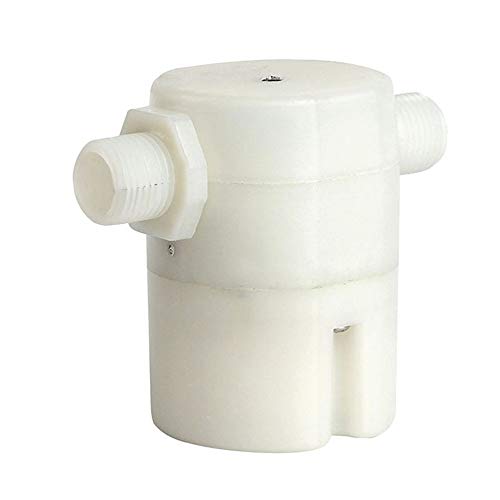 WAAZVXS WWBR 1/2 Inch Side Inlet Built-in Inside Automatic Float Valve PP Plastic Water Level Control Valve for Solar Water Tank Tower Pool