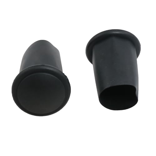 Meuey Lyot 2PCS Black Lacrosse End Cap Lacrosse Tape Protect Butt End Plastic Polygon Lacrosse Stick Supplies for Lacrosse Tail Cap (Black) - Thumbnail 2