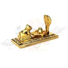 IS4A Ashtadhatu Lord Shiva Lingam Shivling Nandi Naag Culture Statue Idol for Car Dashboard | Home Temple | Office