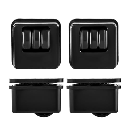 Ruedas giratorias - 4 unidades multifuncionales giratorias 360 grados - Ruedas para sillas de alta resistencia, para interior, cocina, salón, lugar de trabajo, dormitorio, taller, sala de estar